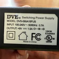 GENUINE DVE AC Power Adapter Power Supply