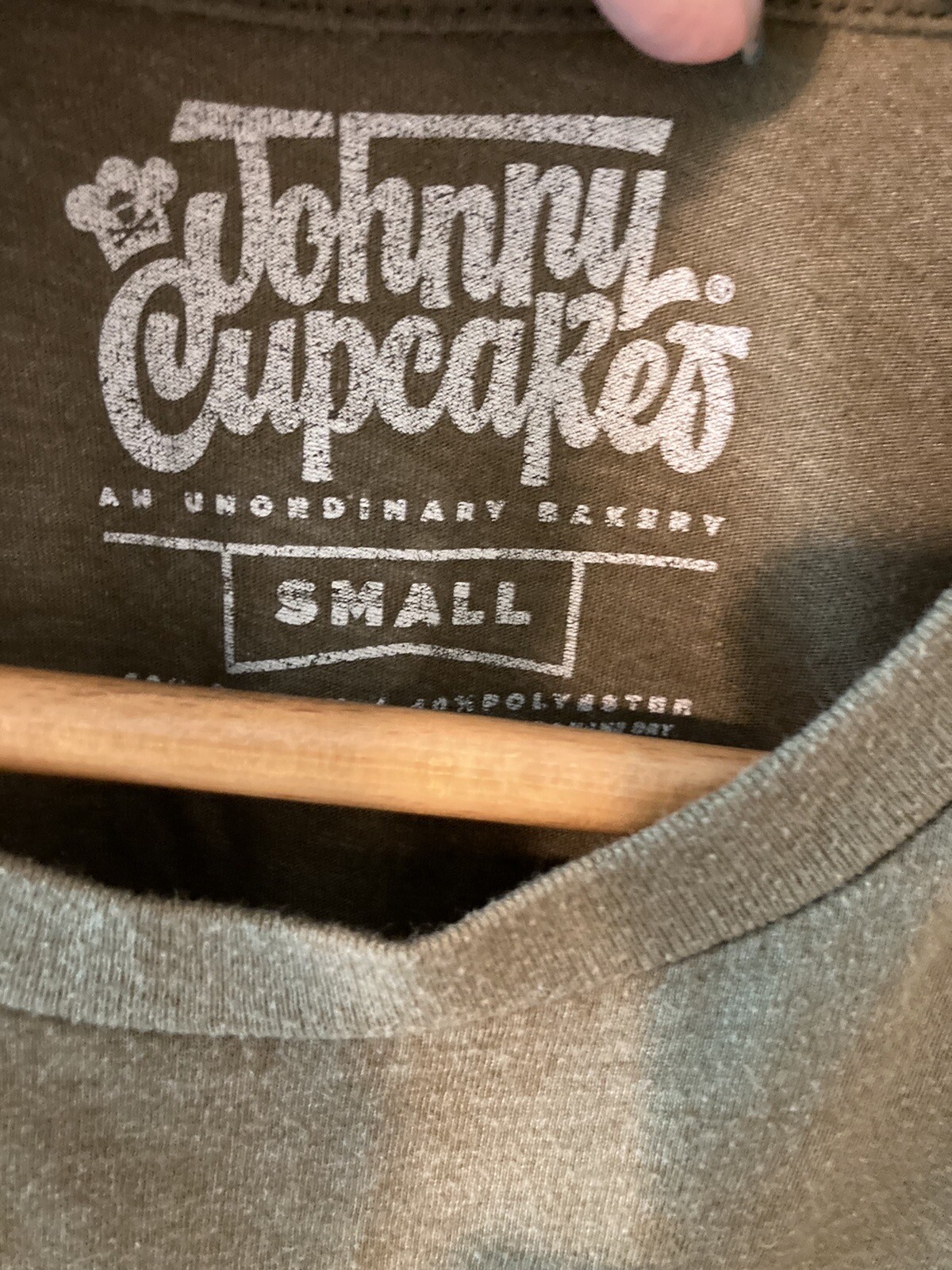 Womens Johnny Cupcakes Panda 2Sided Emblem Army Gree… Gem