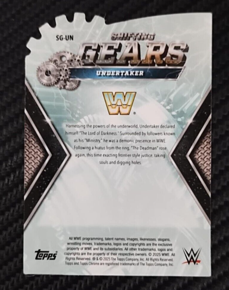2025 WWE Topps Chrome UNDERTAKER Switching Gears Refractor