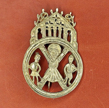Pilgrim Badge St Andrew,14th Century Apostol Medieval Jewelry, SCA Replica Pin