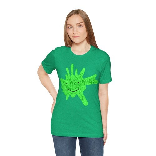 Happy Amoeba simple is beautiful einzelliges Glück Wissenschaft, Unisex S/S T-Shirt - Bild 18 von 61