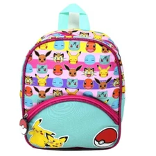 Bioworld Pokemon Pikachu 11" Youth Mini Backpack, Pokemon Bookbag for Kids NEW