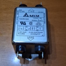 EMI Line Filter Delta 10DRCG5 10A 115V-250V RFI Power Line Filter Network Filter