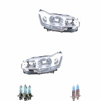 Halogen Scheinwerfer Set H7/H7/H1 FüR CitroëN C5 III Break Inklusive Lampen
