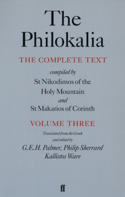 The Philokalia Vol 3 by G. E. H. Palmer (Paperback Book)
