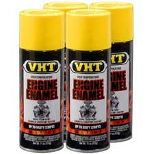 VHT High Temp Paint VHTSP128 (4-PACK); Engine Enamel 11oz Gloss Yellow 550°F