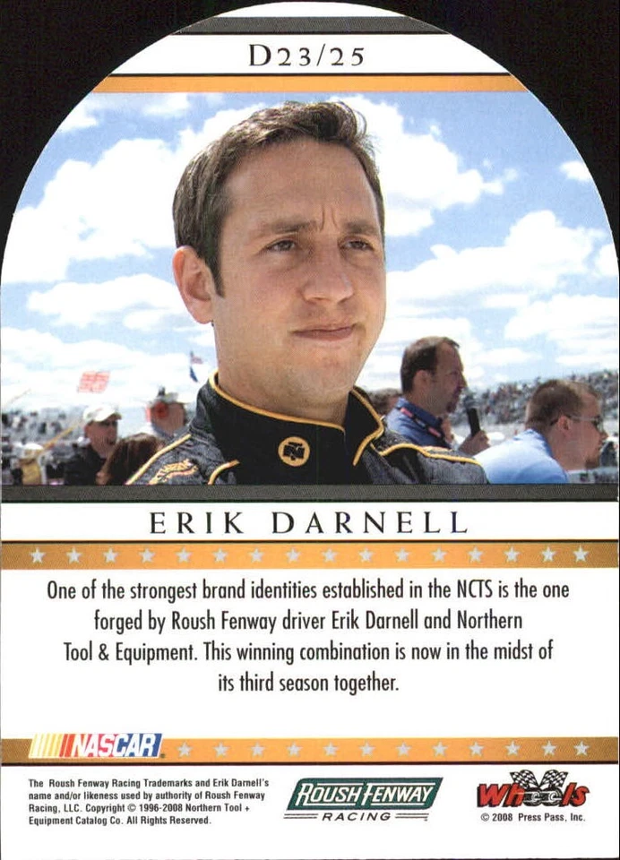 2008 Wheels American Thunder Delegates #D23 Erik Darnell - RAC - Image 2 of 2