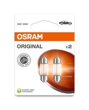 2 Glühlampen Innenraum 12V 10W SV8.5-8 OSRAM ORIGINAL passend für PKW