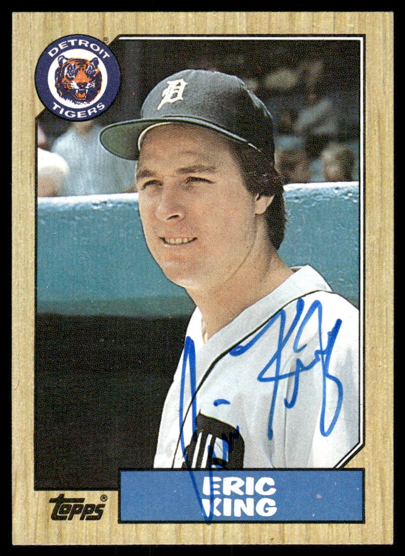 1987 Topps #36 Eric King Rookie In Person Signed Auto 64343
