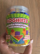 Fidgibitz Buildable Fidgety Cubes Sticky Cubes New