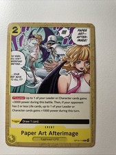 Paper Art Afterimage OP13-115 English C Carrying On His Will One Piece Card Game