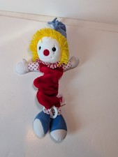 Vintage Dakin Musical Clown Pull Crib Plush Toy Works Great Soothing