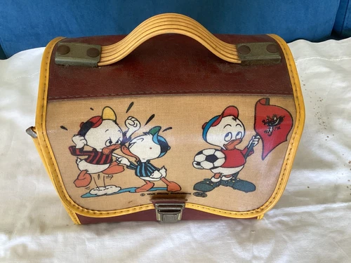 SNACK BASKET BREAKFAST SCHOOL KINDERGARTEN '50 60 HERE QUO HERE FOOTBALLERS WALT DISNEY