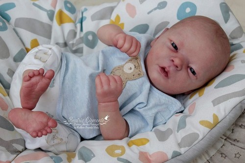 Darren Awake *Auténtico kit de muñeca renacida de 17,5" de Bountiful Baby Realborn/certificado de autenticidad - Imagen 12 de 20