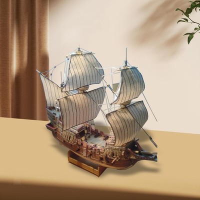 3D Puzzle Schiffsmodellbausätze Sammlungen Maßstab 1:100 Papier Segelboot Schiff Bausätze DIY