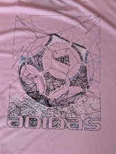 Adidas Art Of Soccer Pink Short Sleeved Perfo...