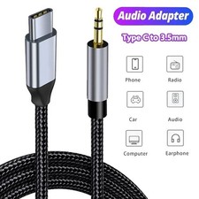 Type C USB-C to 3.5mm Male Audio AUX Cable Adapter For iPhone 15 Samsung Huawei