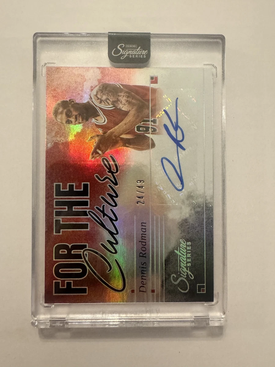 Panini Dennis Rodman Basketball Autographed Sports Trading Cards
