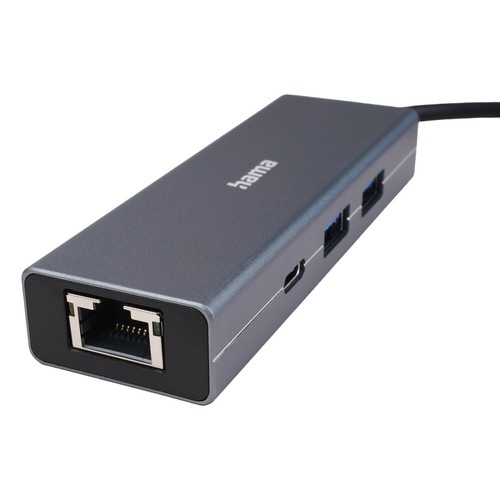 Hama USB-C USB-Hub Type-C 3.2 Verteiler Ethernet Adapter USB-A USB-C Port LAN - Afbeelding 6 van 12