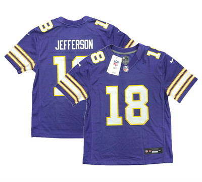 Minnesota Vikings NFL Trikot Kinder Nike Top - Jefferson 18 - Neu