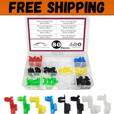 80PCS Door Lock Rod Car Clips Assortment Kit, Door Install Clips, Tailgate Handl