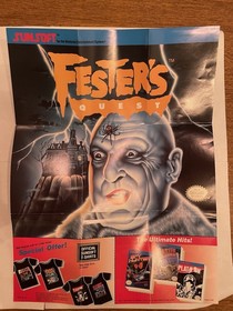 Fester's Quest Nintendo NES completo di scatola CIB con poster e tutti gli inserti