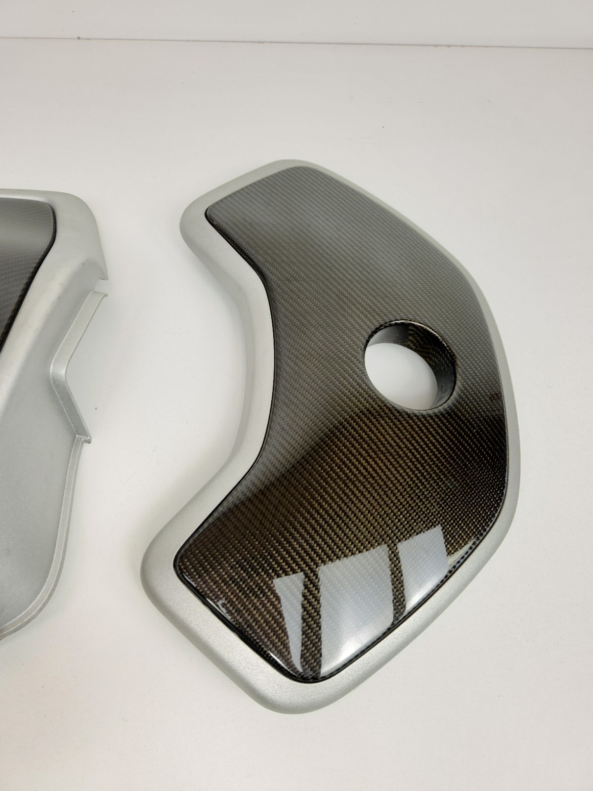 2015-2016 MCLAREN 650S SPIDER CARBON FIBER ENGINE & COOLANT COVER PANEL TRIM OEM