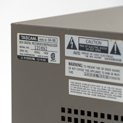 Tascam DA-88 Professional 8‑Track Digital Recorder for Hi‑8 Tape