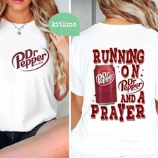 Running on Prayer And Dr Pepper T-Shirt F30733