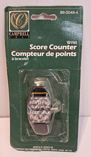 Vintage Campbell Golfers Pal Score Counter  Wrist Watch Original Packaging 