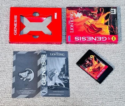 The Lion King (Sega Genesis) Game CIB Complete w/ Box & Manual