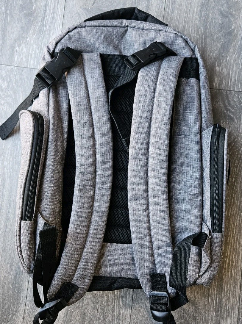 Eddie Bauer Gray Baby First Adventure Backpack Diaper Bag