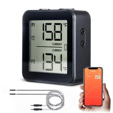 Wireless Bluetooth Meat Thermometer with Dual Probe for BBQ