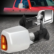 FOR 05-15 TOYOTA TACOMA PAIR POWERED TOWING MIRROR W/HEATED+LED SIGNAL CHROME