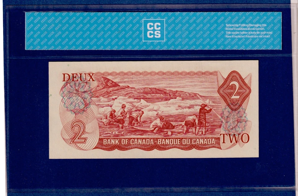 Canada $2 1974 BC-47aA QE II  CCCS Certified UNC 64 Replacement *RW5615908 - Image 2 of 4