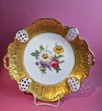 K21) Rosenthal Alt Brabant Gold Duchbruch Schale Goldrand Moliere &Oslash; 29cm Blumen