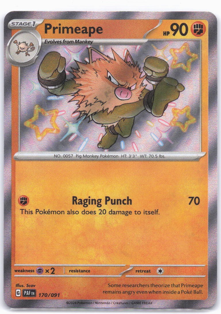 SV: Paldean Fates #170/091 Primeape