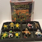 Vintage TMNT Collectors Case w/10 Figures Leonardo Shredder Splinter 1988-1992