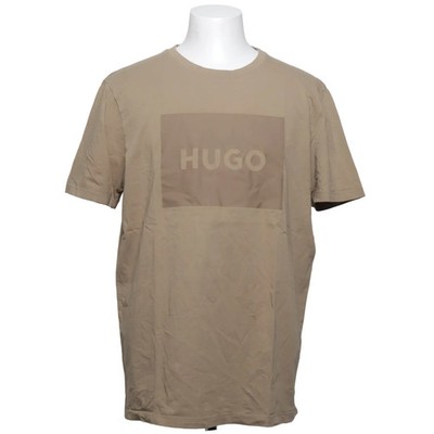 Hugo Boss, T-shirt, Größe: XL, Beige, Baumwolle, Print, Herren #Frp