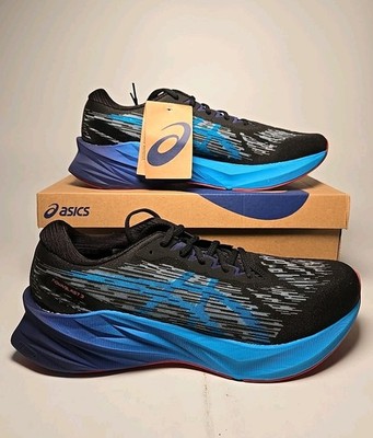 asics NOVABLAST3 スニーカー　26センチ　中敷き付 ASICS NOVABLAST 3 Running Shoes Black/Island Blue Men's Size 12.5
