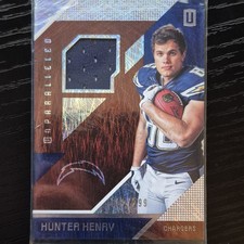Panini 2016 Unparalleled Hunter Henry Chargers Rookie RM-HH /299 NFL Card. rookie card picture