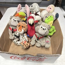 Coca-Cola International Collection Plush Stuffed Animals Lot Small 6-14in 2000