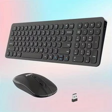 Wireless Keyboard Mouse Combo – Silent Compact USB Set for Laptop, PC & Desktop