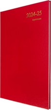 Image of 2024-25 Leather-Bound A4 Diary: Week to View Academic Planner for Professionals