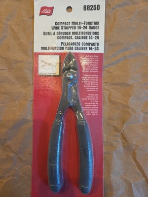 Lisle 68250 Compact Multi-Function Wire Stripper 14-24 Gauge