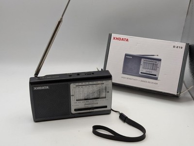 XHDATA D-219 AM FM SW Portable Radio 11-Band Receiver w/ Antenna & Box