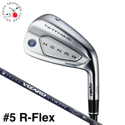 Honma Golf Tour World TW777 PCB MAX Iron #5 R-Flex Vizard Graphite Shaft Men New