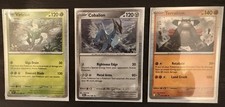 Cobalion 066/086, Terrakion 054/086, and Virizion 010/086 - Tinsel Holo Trio
