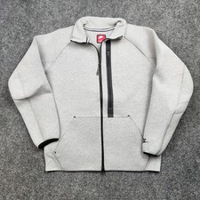 Nike Sportswear Tech Fleece OG Jacket Mens Large Gray Full Zip Mock Athletic