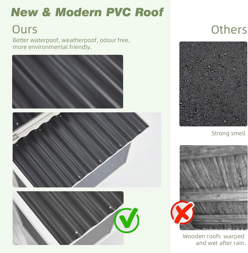 YODOLLA Large Chicken Coop Multi-Level Hen House Poultry Cage for Easy Cleaning - Image 4 of 4